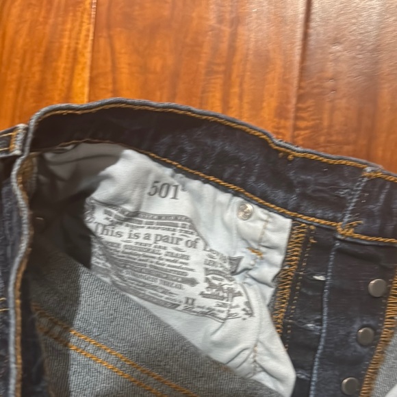 Levi's Dark Wash Button-Fly Jeans - Picture 9 of 9